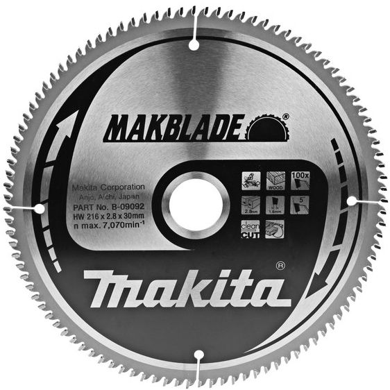 Pilový kotouč MAKITA MAKBLADE 216 x 30 mm 100 zubů