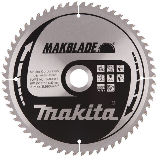Pilový kotouč MAKITA MAKBLADE 255 x 30 mm 60 zubů