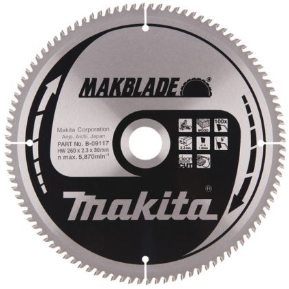 Pilový kotouč MAKITA MAKBLADE 260 x 30 mm 100 zubů
