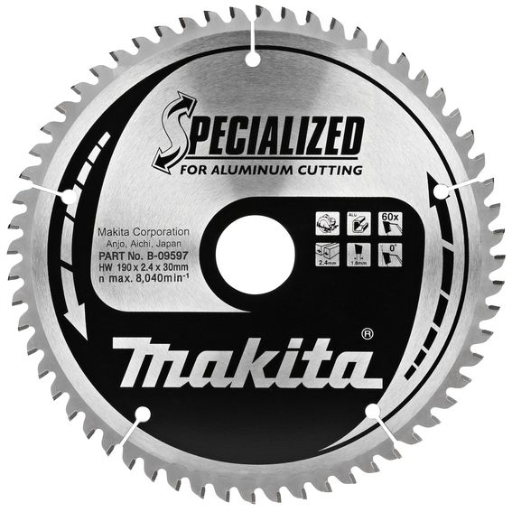 Pilový kotouč na hliník MAKITA 190 x 30 mm 60 zubů