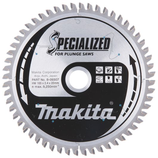 Pilový kotouč pro ponorné pily MAKITA 165 x 20 mm 56 zubů