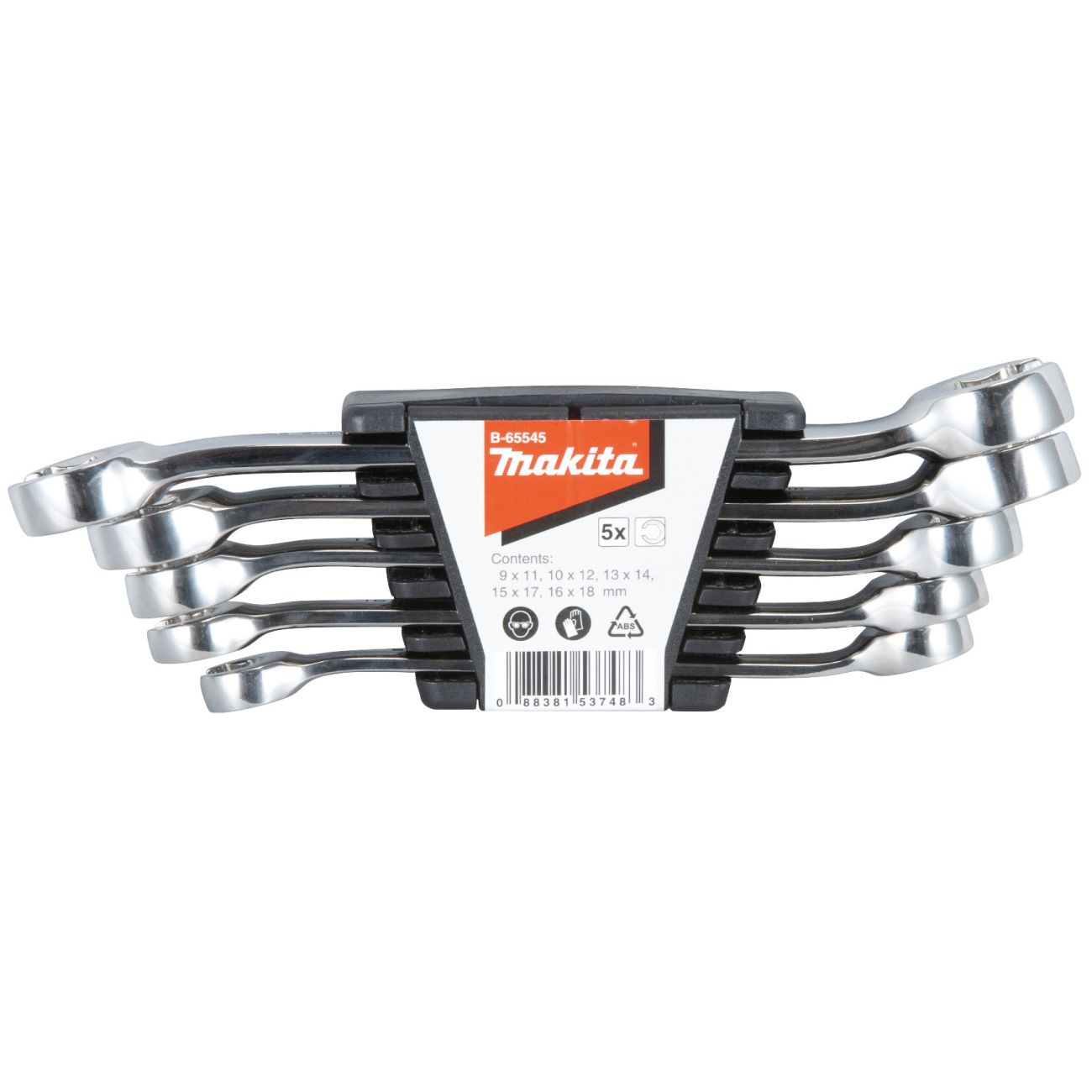 Sada klíčů na šestihranné matice MAKITA B-65545 5 ks