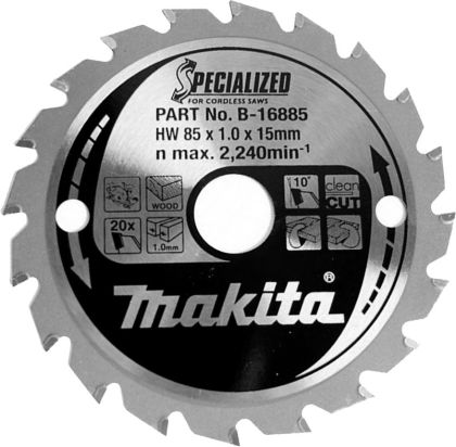 Pilový kotouč pro aku pily MAKITA 85 x 15 mm 20 zubů