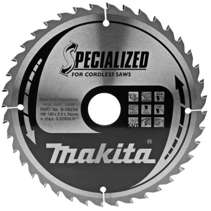 Pilový kotouč pro aku pily MAKITA 190 x 30 mm 40 zubů