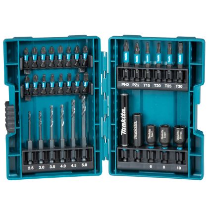 Sada bitů a vrtáků MAKITA Impact Black 33 ks
