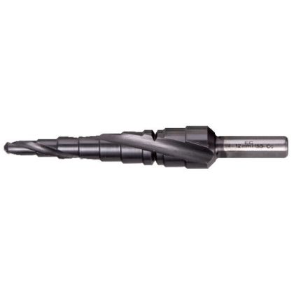 Stupňovitý vrták MAKITA HSS-Co + TiN 4 - 12 mm