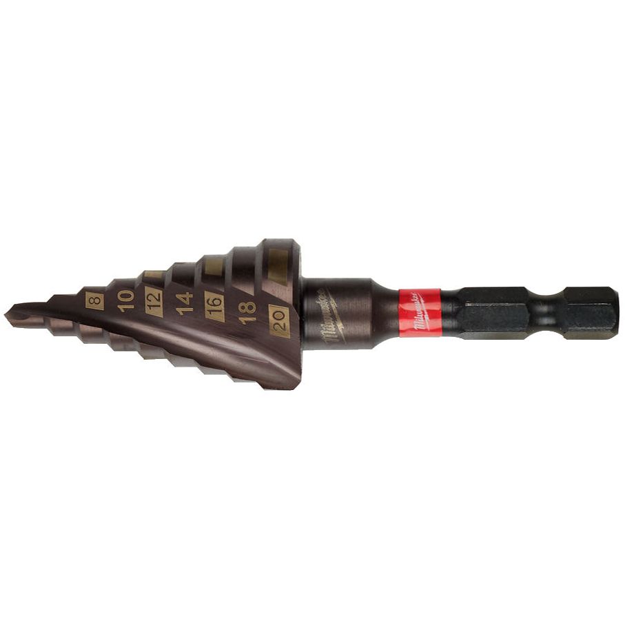 Vrták stupňový MILWAUKEE SHOCKWAVE 4 - 20 mm