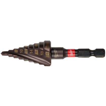 Vrták stupňový MILWAUKEE SHOCKWAVE 4 - 20 mm