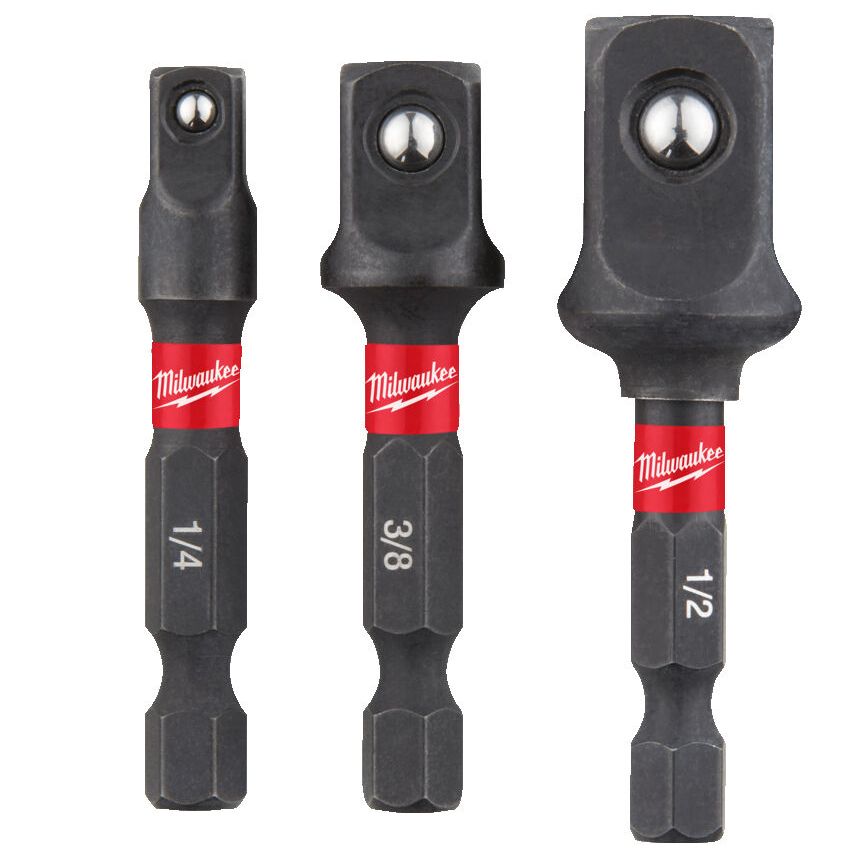 Sada adaptérů nástavců a bitů MILWAUKEE SHOCKWAVE 3 ks