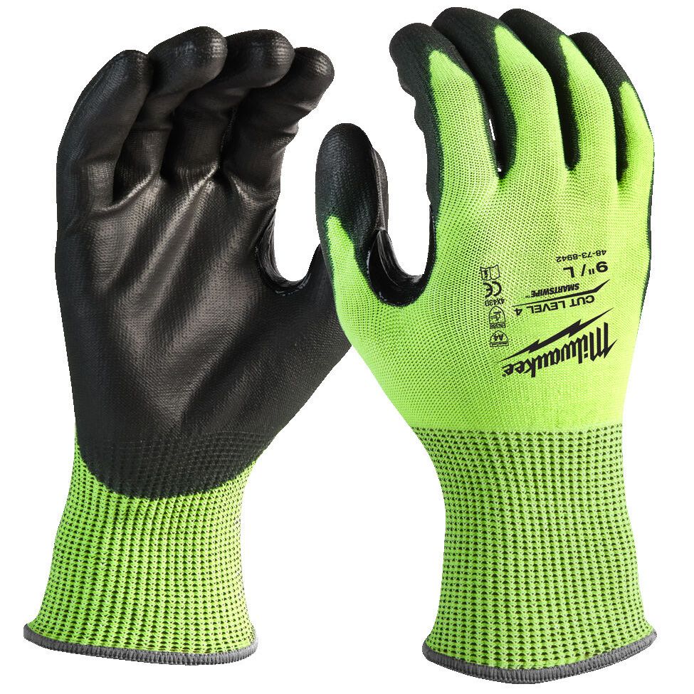 Rukavice MILWAUKEE odolné proti proříznutí 4/D reflexní