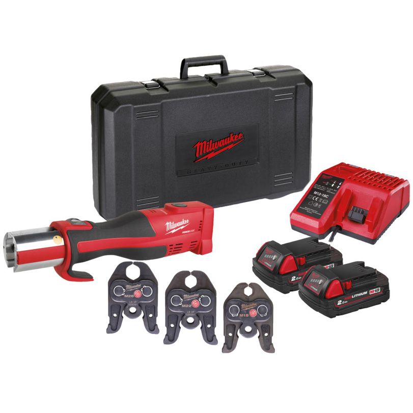 Aku hydraulický lis MILWAUKEE M18 BLHPT-202C M-SET