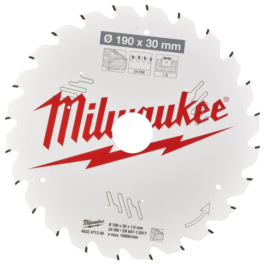 Řezný kotouč MILWAUKEE CSB P W 190/30 mm 24 zubů 2 ks