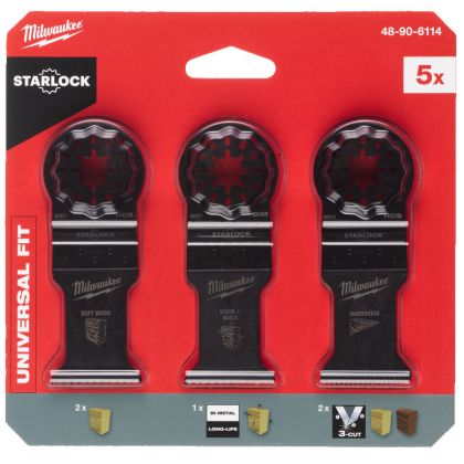 Sada příslušenství pro multifunkční nářadí MILWAUKEE na dřevo 5 ks