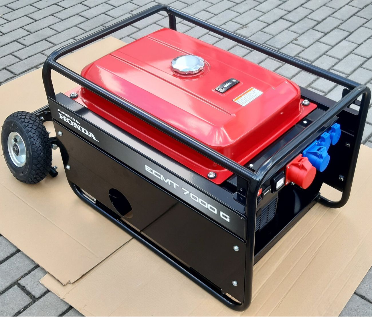 Elektrocentrála HONDA ECMT 7000G s podvozkem