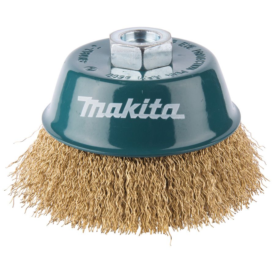 Kartáč miskový MAKITA z mosazného drátu Ø 100 mm D-39805