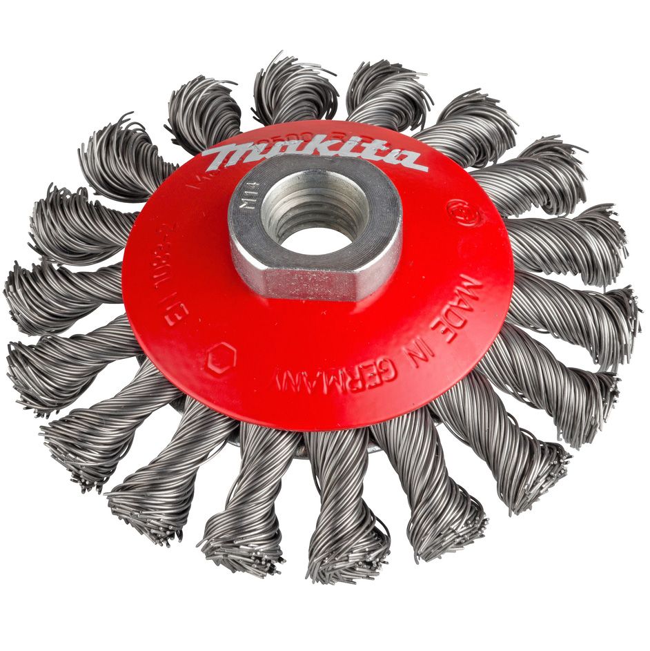 Kartáč kuželový MAKITA z ocelového drátu Ø 100 mm P-04494