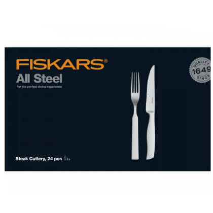 Souprava steakových příborů FISKARS All Steel 24 ks