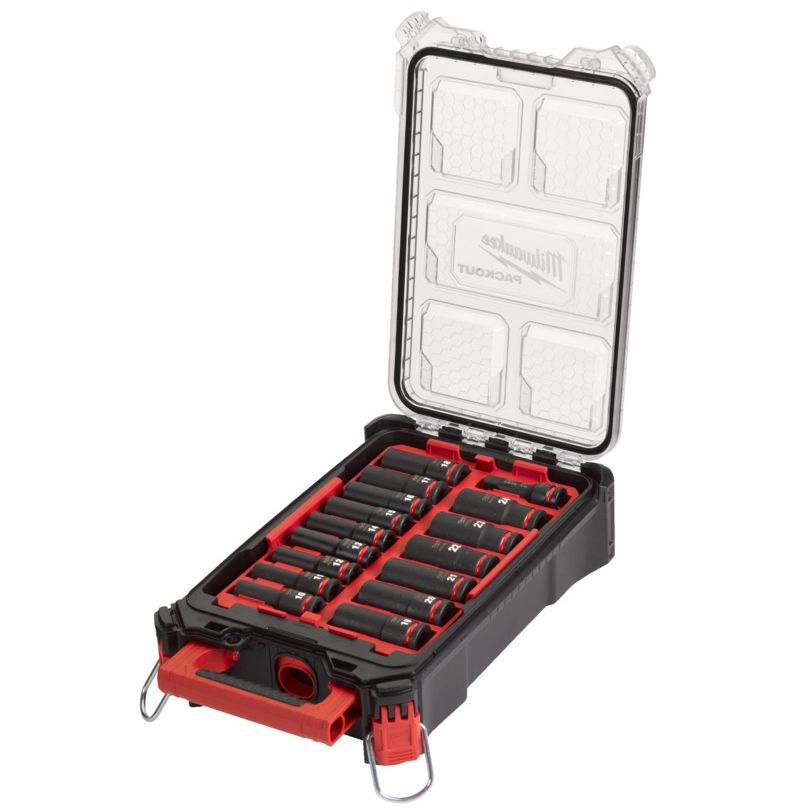 Sada průmyslových hlavic prodloužených MILWAUKEE SHOCKWAVE 1/2