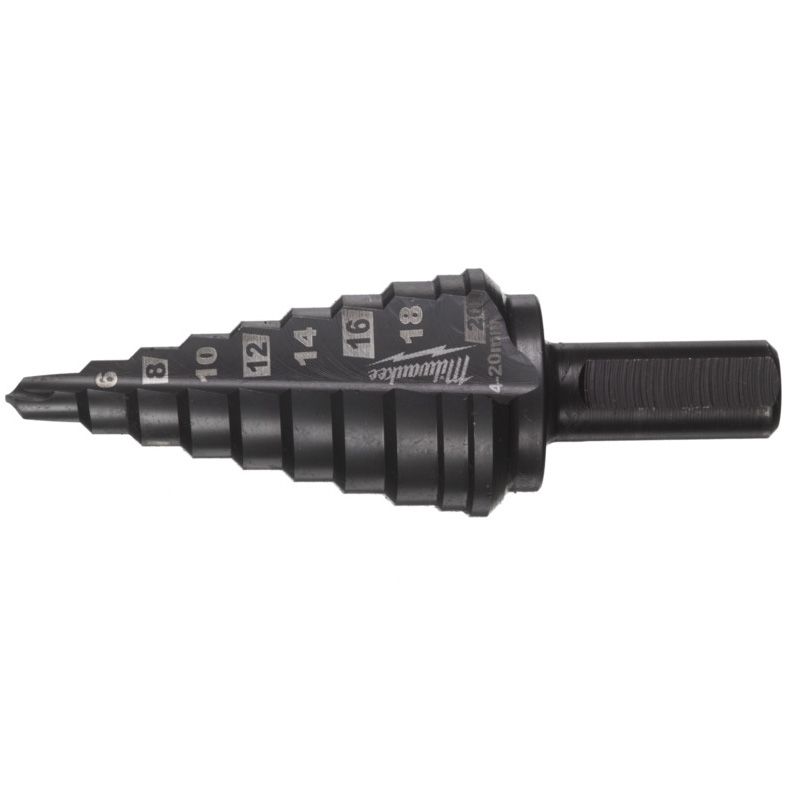 Vrták stupňový kobaltový MILWAUKEE 4 - 20 mm