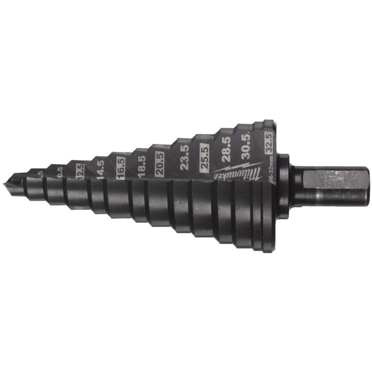 Vrták stupňový kobaltový MILWAUKEE M6 - M32 mm