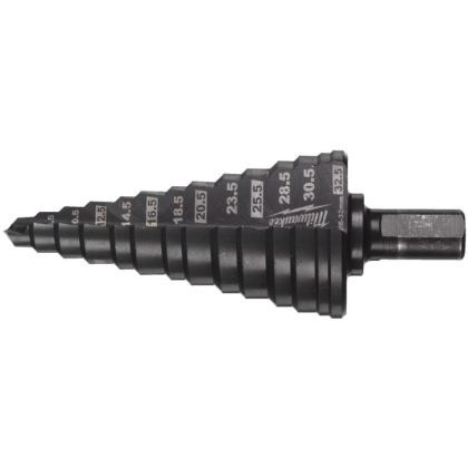 Vrták stupňový kobaltový MILWAUKEE M6 - M32 mm