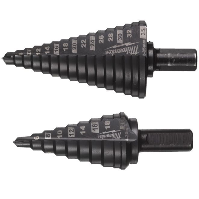 Sada stupňových kobaltových vrtáků MILWAUKEE 2 ks