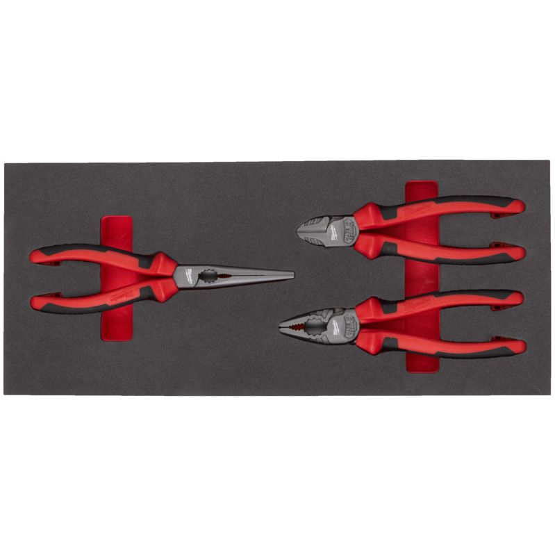 Pěnová vložka MILWAUKEE se sadou kleští 3 ks