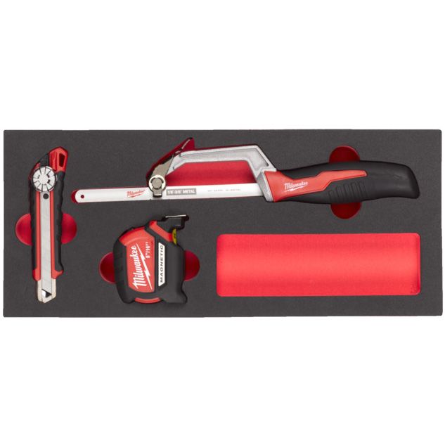 Pěnová vložka MILWAUKEE se sadou nářadí 3 ks