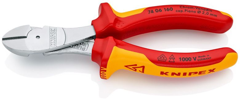 Kleště KNIPEX štípací boční - silové 7406160
