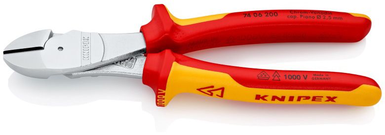 Kleště KNIPEX štípací boční - silové 7406200