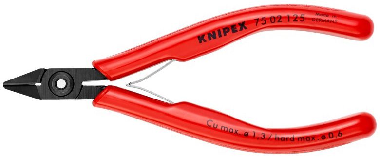 Boční štípací kleště pro elektroniku KNIPEX 7502125