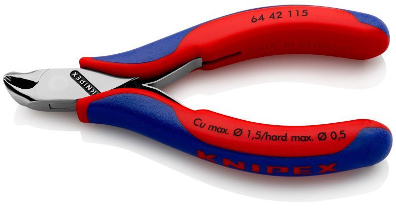 Kleště KNIPEX štípací čelní pro elektroniku 6442115
