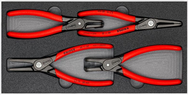 Sada kleští na pojistné kroužky KNIPEX 002001V09