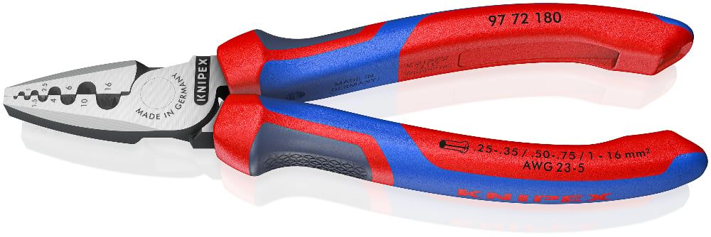 Kleště KNIPEX lisovací 180 mm 9772180