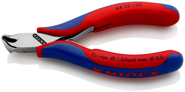 Kleště KNIPEX štípací čelní pro elektroniku 6432120