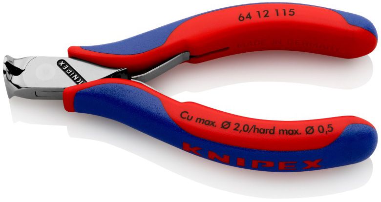 Kleště KNIPEX štípací čelní pro elektroniku 6412115