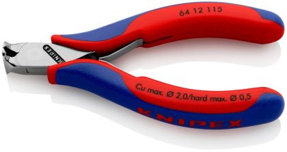 Kleště KNIPEX štípací čelní pro elektroniku 6412115