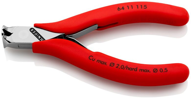 Kleště KNIPEX štípací čelní pro elektroniku 6411115