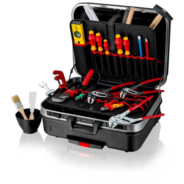 Sada nářadí pro instalatéry KNIPEX v kufru Big Basic Move 002106HKS