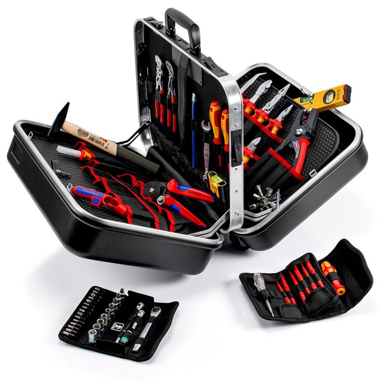 Sada nářadí pro elektroniku KNIPEX Elektro v kufru Big Twin 002142