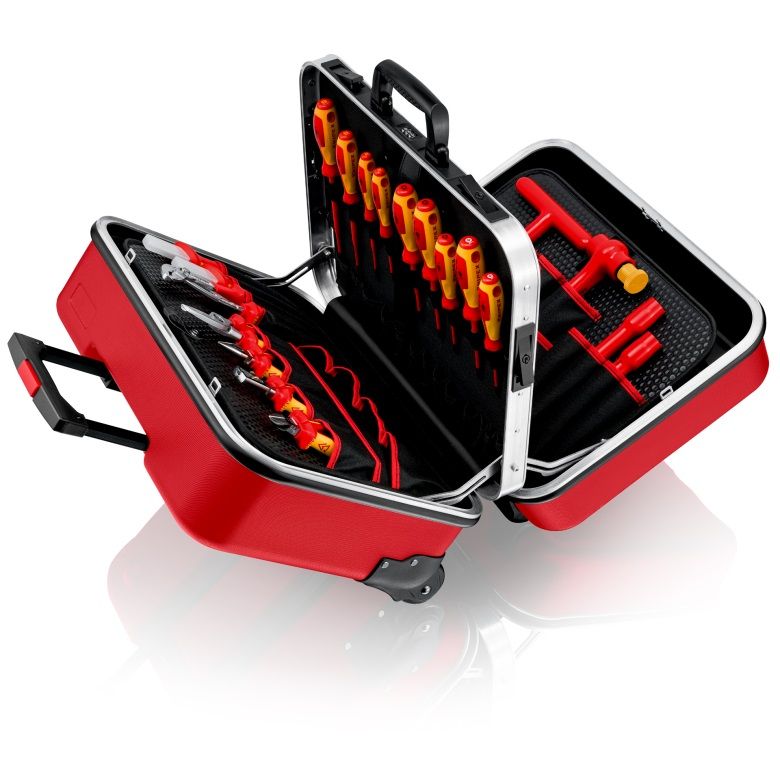 Sada nářadí pro elektroniku KNIPEX v kufru Big Twin Move Red 989915 