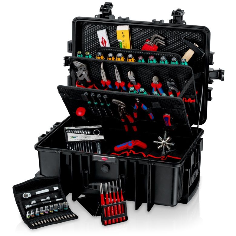 Sada nářadí pro mechaniky KNIPEX Elektro v kufru Robust45 002137M