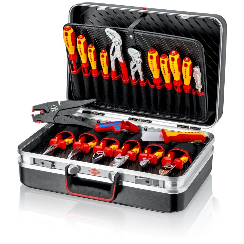 Sada nářadí pro elektroniku KNIPEX Elektro v kufru Vision24 002120