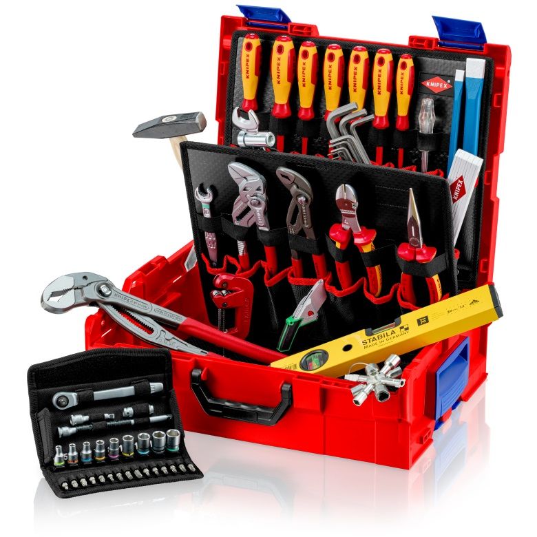 Sada nářadí pro instalatéry KNIPEX v kufru  L-BOXX 002119LBS
