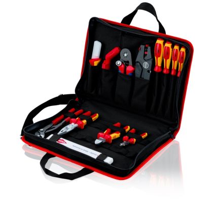 Sada nářadí pro elektroniku KNIPEX Elektro v brašně Compact 002111