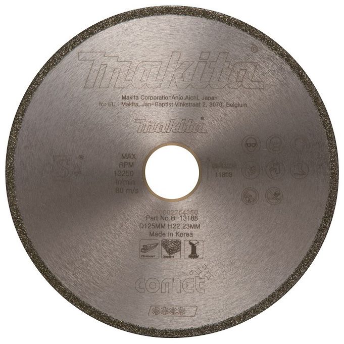 Diamantový kotouč MAKITA Comet celoobvodový CDE12522 125 mm