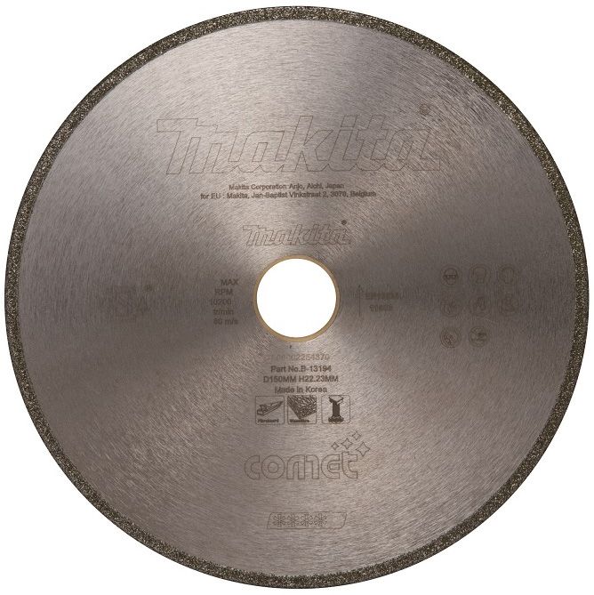 Diamantový kotouč MAKITA Comet celoobvodový CDE15022 150 mm