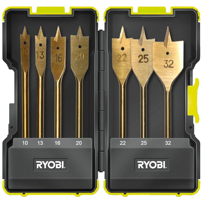 Sada plochých vrtáků RYOBI RAK07SB 7 ks