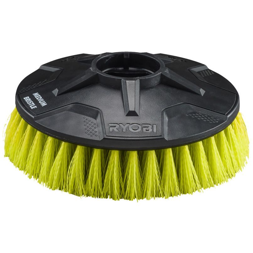 Nylonový kartáč se středně tvrdými štětinami RYOBI RAKSCRUBM 15 cm