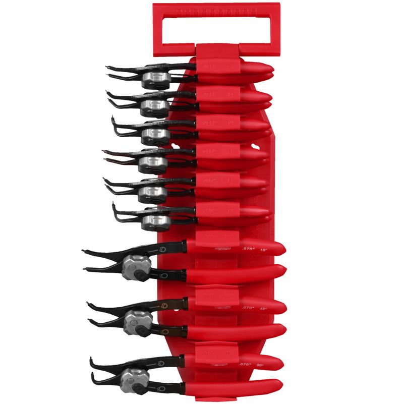 Sada kleští na pojistné kroužky MILWAUKEE 9 ks